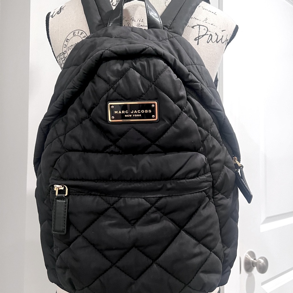 Marc Jacob’s quilted nylon mini backpack purse